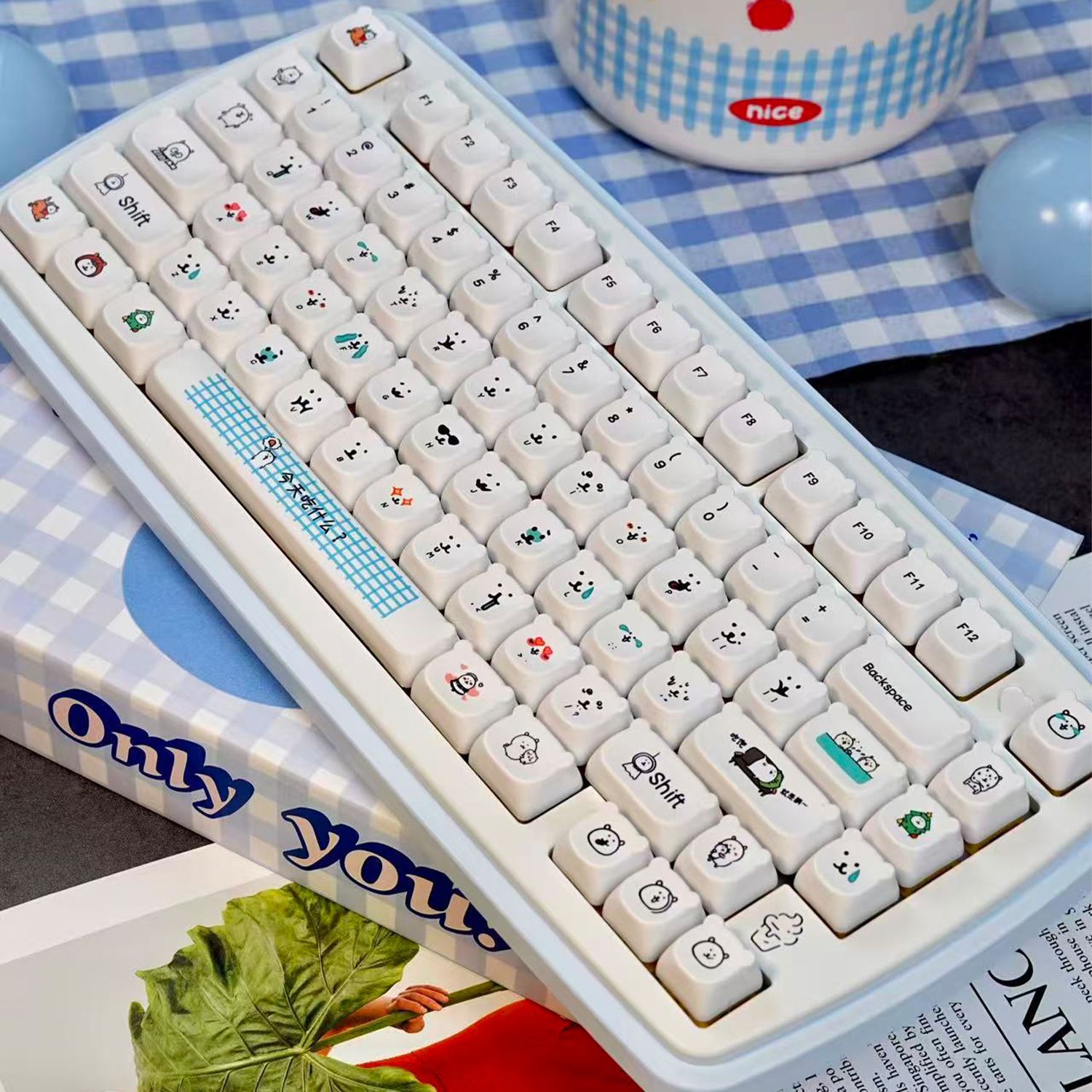 Милые мультяшные кейкапы с мед – обзор и цена Gaming Accessories Kawaii
