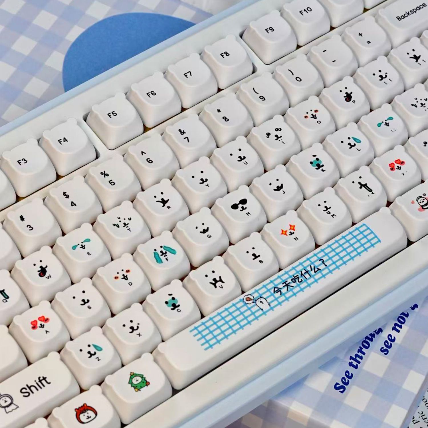 Милые мультяшные кейкапы с мед – обзор и цена Gaming Accessories Kawaii