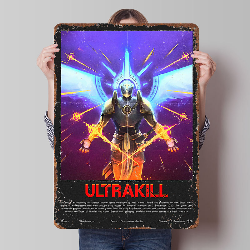 Металлический постер Ultrakill – обзор и цена Gaming Accessories Europe