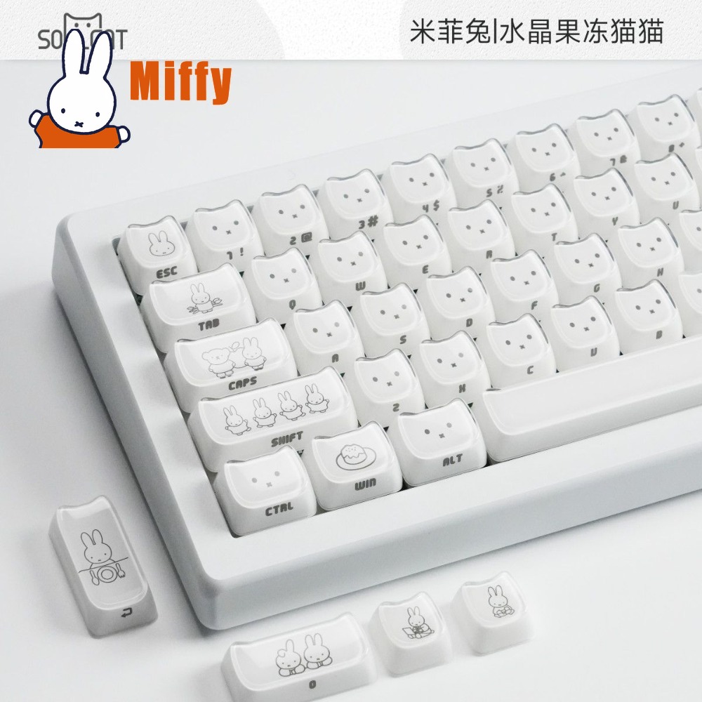 Милые кейкапы Miffy: кристальн – обзор и цена Gaming Accessories Kawaii